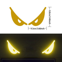 Load image into Gallery viewer, 2Pcs Devil's Eye Reflective Motorcycle Helmets Sticker Night Light Decor for KTM Honda Car Reflective Stickers