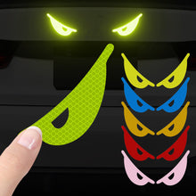 Load image into Gallery viewer, 2Pcs Devil's Eye Reflective Motorcycle Helmets Sticker Night Light Decor for KTM Honda Car Reflective Stickers