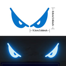 Load image into Gallery viewer, 2Pcs Devil's Eye Reflective Motorcycle Helmets Sticker Night Light Decor for KTM Honda Car Reflective Stickers