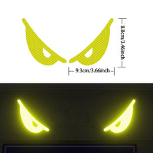 Load image into Gallery viewer, 2Pcs Devil's Eye Reflective Motorcycle Helmets Sticker Night Light Decor for KTM Honda Car Reflective Stickers