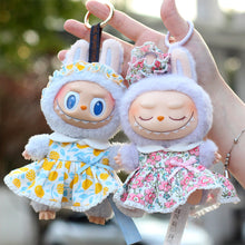 Load image into Gallery viewer, Miniature Flower Dress for 17cm Labubu Dolls Cute DIY Doll Clothes Fashion Accessories Lovely Outfit Gifts for Girls Friends