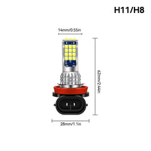 Load image into Gallery viewer, 1PC Car LED Headlight H8 H11 9005 9006 H4 H7 LED Lights 6000K 1200LM Auto LED Lamp Fog Light Bulbs DC 12V