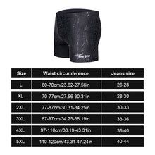 Load image into Gallery viewer, Men's Flat Angle Plus Size Drawstring Swimming Trunks Waterproof Quick-Drying High Elastic Swimming Shorts With Lining