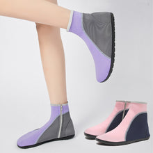 Load image into Gallery viewer, 1Pair Color-Matching High-Top Beach Shoes With Zipper Non-Slip Breathable High-Elastic Diving Surfing Shoes