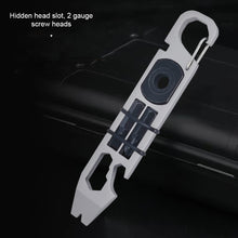Load image into Gallery viewer, Multifunctional Tools Outdoor Survival Cycling Wrench Screwdriver Bottle Opener Crowbar EDC Combination Card