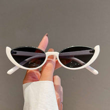 Load image into Gallery viewer, 1PC Retro Half Frame Cat-Eye Sunglasses Outdoor Ultra Light Sun Protection Fashion Sunglasses