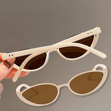 Load image into Gallery viewer, 1PC Retro Half Frame Cat-Eye Sunglasses Outdoor Ultra Light Sun Protection Fashion Sunglasses