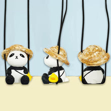 Load image into Gallery viewer, Cute Anime Swing Panda Car Rearview Mirror Pendant Super Cool Revolver Car Decor Pendant Auto Interior Ornament Decoration