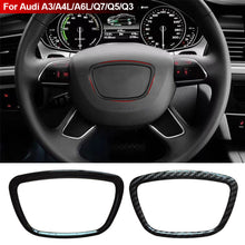 Load image into Gallery viewer, Car Steering Wheel Center Panel Logo Frame Decorative Cover For Auto Audi A3 A4L A5 A6L A8L Q3 Q5 Q7