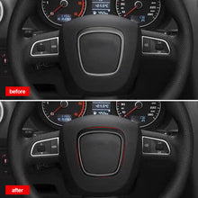 Load image into Gallery viewer, Car Steering Wheel Center Panel Logo Frame Decorative Cover For Auto Audi A3 A4L A5 A6L A8L Q3 Q5 Q7