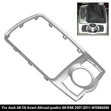 Load image into Gallery viewer, Car Front Console Frame Trim Cover Silver Chrome For Audi A6 A6L C6 Avant Allroad quattro S6 RS6 2007-2011 4FD864260
