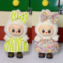 Load image into Gallery viewer, Miniature Dress Bow Suit for 17cm Labubu Dolls Cute DIY Doll Clothes Fashion Accessories Lovely Outfit Gifts for Girls Friends