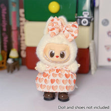 Load image into Gallery viewer, Miniature Dress Bow Suit for 17cm Labubu Dolls Cute DIY Doll Clothes Fashion Accessories Lovely Outfit Gifts for Girls Friends