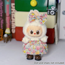 Load image into Gallery viewer, Miniature Dress Bow Suit for 17cm Labubu Dolls Cute DIY Doll Clothes Fashion Accessories Lovely Outfit Gifts for Girls Friends