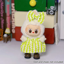 Load image into Gallery viewer, Miniature Dress Bow Suit for 17cm Labubu Dolls Cute DIY Doll Clothes Fashion Accessories Lovely Outfit Gifts for Girls Friends
