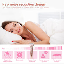 Load image into Gallery viewer, 2 In 1 Epilator Electric Lady Shaver Body Hair Painless Removal Cordless Trimmer Razor Face Leg Armpit Bikini Hand Pubic Shaver Razor Gifts For Women