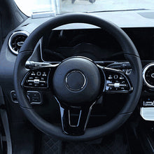 Load image into Gallery viewer, Car Steering Wheel Button Frame Trim Cover Carbon Fiber Bright Black for Mercedes Benz A B C E GLC GLA CLA GLS GLE EQC GLB
