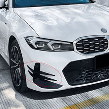 Load image into Gallery viewer, 4Pcs/Set Car Front Bumper Fog Lamp Side Fins Lip Splitters Air Trim Fitmet For BMW 3 Series G20/G21 LCI 2023+ M Sport