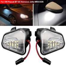 Load image into Gallery viewer, 2Pcs Car LED Side Rearview Mirror Floor Ground Lamp Puddle Welcome Light For VW Passat B7 CC Scirocco Jetta MK6 EOS Beetle R