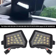 Load image into Gallery viewer, 2Pcs Car LED Front Under Mirror Lamp Puddle Light For Volvo V40 V50 C30 C70 S40 S60 S80 V50 V70 XC70 XC90 Jaguar XJ XF XK/XKR XE