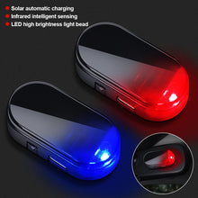 Load image into Gallery viewer, LED Car Solar Energy Wireless Anti-Theft Warning Light Caution Lamp Alarm Fake Anti-theft Flashing Decorative Light