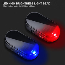 Load image into Gallery viewer, LED Car Solar Energy Wireless Anti-Theft Warning Light Caution Lamp Alarm Fake Anti-theft Flashing Decorative Light