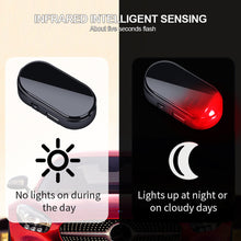 Load image into Gallery viewer, LED Car Solar Energy Wireless Anti-Theft Warning Light Caution Lamp Alarm Fake Anti-theft Flashing Decorative Light
