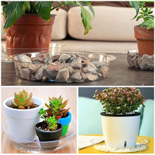 Load image into Gallery viewer, Transparent Thickened PET Circular Flowerpot Tray Water Tray Flower Tray Cushion Base