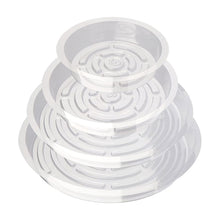 Load image into Gallery viewer, Transparent Thickened PET Circular Flowerpot Tray Water Tray Flower Tray Cushion Base