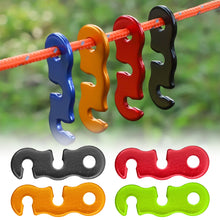 Load image into Gallery viewer, Outdoor Camping Tent Wind Rope Accessories Three Eye Adjustable Buckle Canopy Rope Pull Buckle