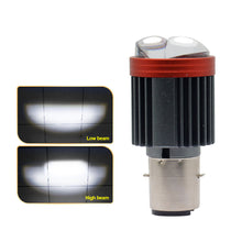 Load image into Gallery viewer, BA20D Motorcycle LED Dual-Lens Projector Headlight Scooter Motorbike Dual Lens Light Bulb DRL Hi/Lo Beam for E-Bike ATV