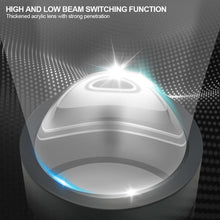 Load image into Gallery viewer, H4 Motorcycle LED Projector Headlight Scooter Motorbike Bulb Dual Color DRL Hi/Lo Beam Light