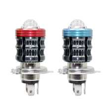 Load image into Gallery viewer, H4 Motorcycle LED Projector Headlight Scooter Motorbike Bulb Dual Color DRL Hi/Lo Beam Light