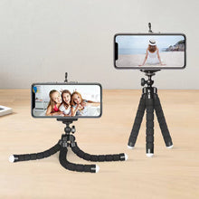 Load image into Gallery viewer, Universal Mobile Phone Holder Desk Stand Selfie Stick Mini Tripod Adjustable Home Bed Desktop Outdoor Mount Bracket Cell Phone