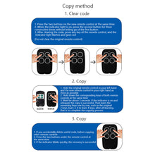 Load image into Gallery viewer, Garage Door Remote Control Duplicator 433MHz Multi-Frequency Code Grabber Clone Gate Key Fob Command Hand Transmitter