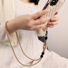 Load image into Gallery viewer, Long Mobile Phone Lanyard Necklace Dual-use Lanyard Cell Phone Wrist Hand Strap Cord Smartphone Shoulder Phone Chain Key Strap
