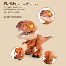 Load image into Gallery viewer, 5 in 1 Dinosaur Stationery Set Eraser Ruler Pencil Sharpener Binding Machine for Students School Supplies Stationery Set Gift