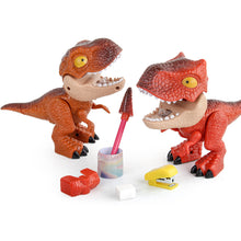 Load image into Gallery viewer, 5 in 1 Dinosaur Stationery Set Eraser Ruler Pencil Sharpener Binding Machine for Students School Supplies Stationery Set Gift