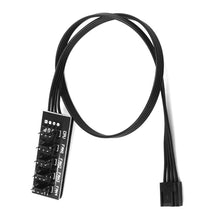 Load image into Gallery viewer, 1 to 5/4 Way PWM Fan Hub PC CPU Cooling 4 PIN/3PIN Fan Power Cable Hub Splitter Adapter Desktop Computer Cooler Case Fan