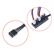 Load image into Gallery viewer, 1 to 5/4 Way PWM Fan Hub PC CPU Cooling 4 PIN/3PIN Fan Power Cable Hub Splitter Adapter Desktop Computer Cooler Case Fan