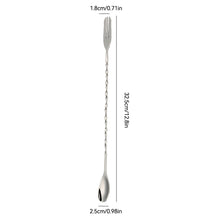 Load image into Gallery viewer, Stainless Steel Stir Bar Spoon Mixing Ounces Cocktail Spoon Drink Shaker Muddler Stirrer Bartender Tools Teadrop Spoon Bar Tools
