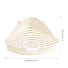 Load image into Gallery viewer, Rabbit Litter Tray Toilet Animal Potty Trainer Bunny Corner Toilet Box for Ferret Hamster Dragon Cat Guinea Pig Supplies