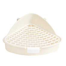 Load image into Gallery viewer, Rabbit Litter Tray Toilet Animal Potty Trainer Bunny Corner Toilet Box for Ferret Hamster Dragon Cat Guinea Pig Supplies