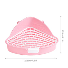 Load image into Gallery viewer, Rabbit Litter Tray Toilet Animal Potty Trainer Bunny Corner Toilet Box for Ferret Hamster Dragon Cat Guinea Pig Supplies