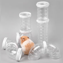 Load image into Gallery viewer, 5.5cm Dia Hamster Toy Maze DIY Remodeled Cage External Tubes Tunnel Set Sports U Pipe Hamster Accessories Pipeline Supplies