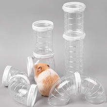 Load image into Gallery viewer, 5.5cm Dia Hamster Toy Maze DIY Remodeled Cage External Tubes Tunnel Set Sports U Pipe Hamster Accessories Pipeline Supplies