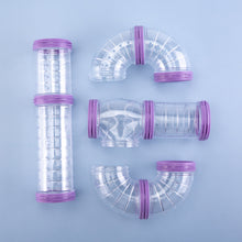 Load image into Gallery viewer, 5.5cm Dia Hamster Toy Maze DIY Remodeled Cage External Tubes Tunnel Set Sports U Pipe Hamster Accessories Pipeline Supplies