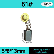 Load image into Gallery viewer, 10pcs Motor Carbon Brush Set Replacement Parts Carbon Brush Electric Hammer Cutting Polishing Machine Power Tool Electric Tools