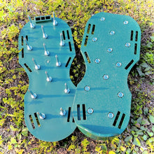 Load image into Gallery viewer, 1 Pair Grass Spiked Gardening Walking Lawn Aerator Sandals Nail Shoes Yard Garden Tool Scarifier Nail Cultivator Soil Scarifiers Shoes