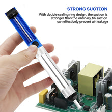 Load image into Gallery viewer, Soldering Sucker Pen Aluminum Metal Desoldering Pump Suction Tin Gun Removal Vacuum Soldering Iron Desolder Hand Welding Tools